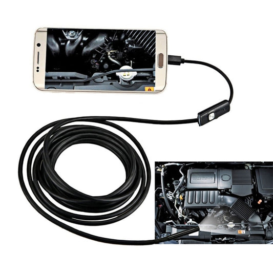 AN97 Waterproof Micro USB Endoscope Hard Tube Inspection Camera for Parts of OTG Function Android Mobile Phone, with 6 LEDs