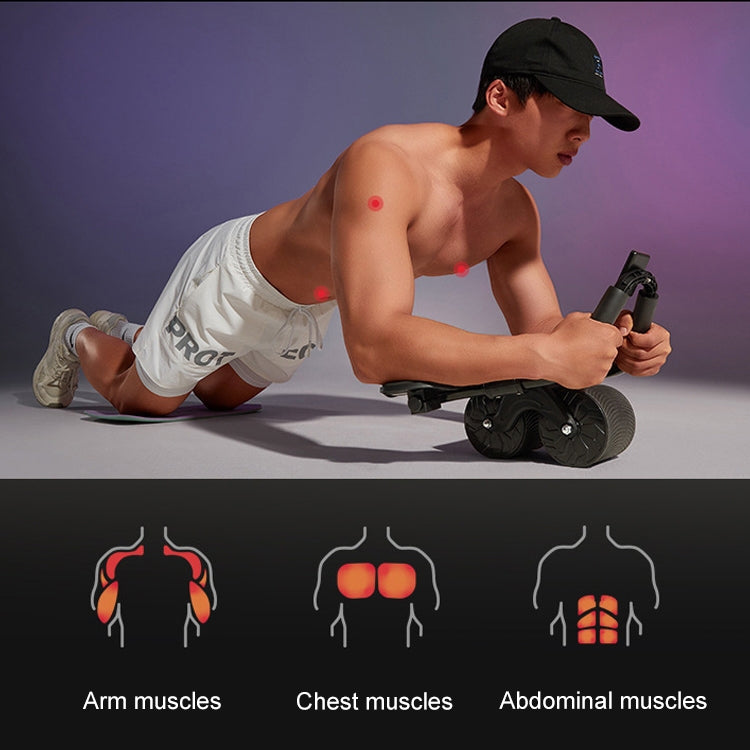 Abdominal Fitness Wheel Planks Support Household Fitness Equipment With LED Display / Timing Reluova