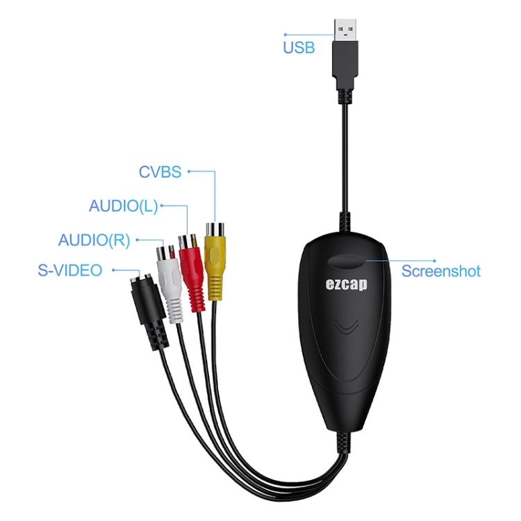 Ezcap 172 USB 2.0 Audio Video Grabber Capture Card Support Windows System Reluova