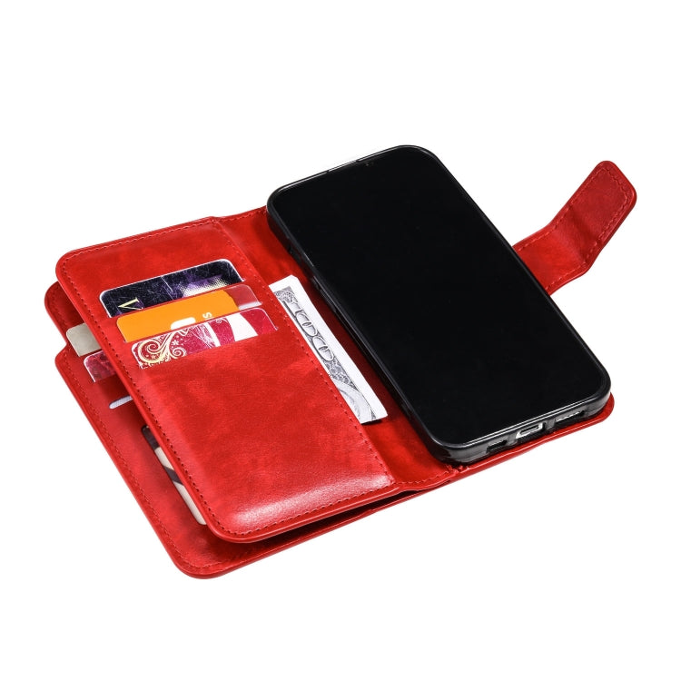 Tri-Fold 9-Card Wallets Leather Phone Case, Series 1