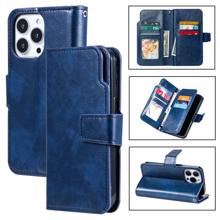 Tri-Fold 9-Card Wallets Leather Phone Case, Series 1