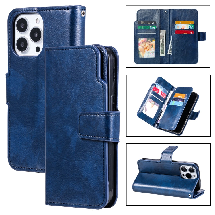 Tri-Fold 9-Card Wallets Leather Phone Case, Series 2