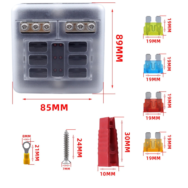 CP-4040 6 Way Fuse Block with 12pcs Fuses and 12pcs Terminals ÎҵÄÉ̵ê