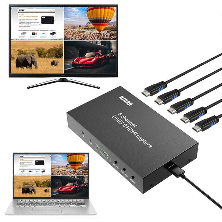 Ezcap 264M Four-Channel Multi-View HDMI to USB 3.0 Video Game Capture Card