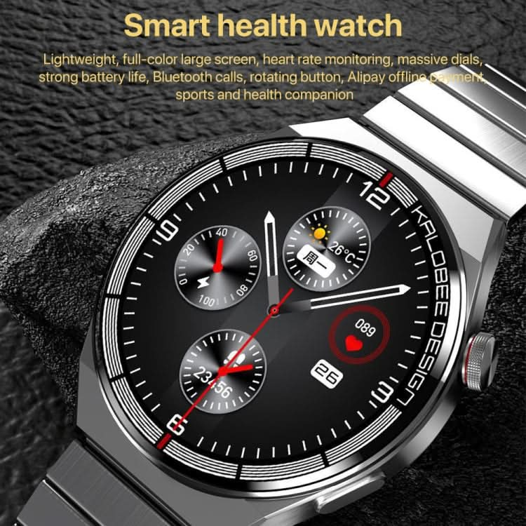 1.3 inch Bamboo Steel Band IP68 Waterproof Smart Watch Support Bluetooth Call