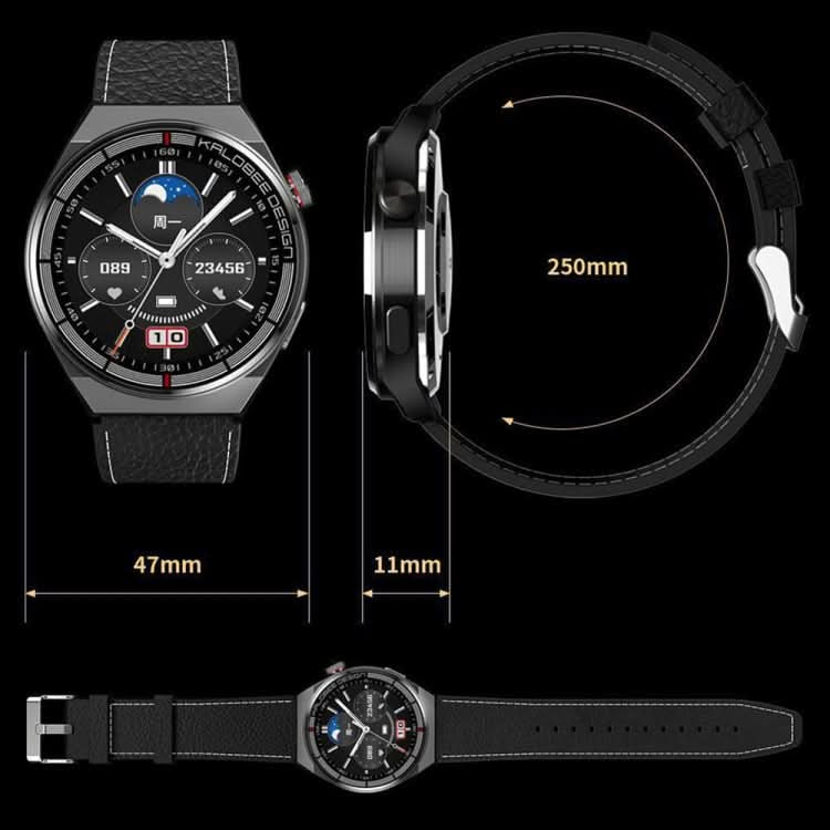 1.3 inch Bamboo Steel Band IP68 Waterproof Smart Watch Support Bluetooth Call