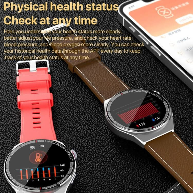 1.3 inch Bamboo Steel Band IP68 Waterproof Smart Watch Support Bluetooth Call