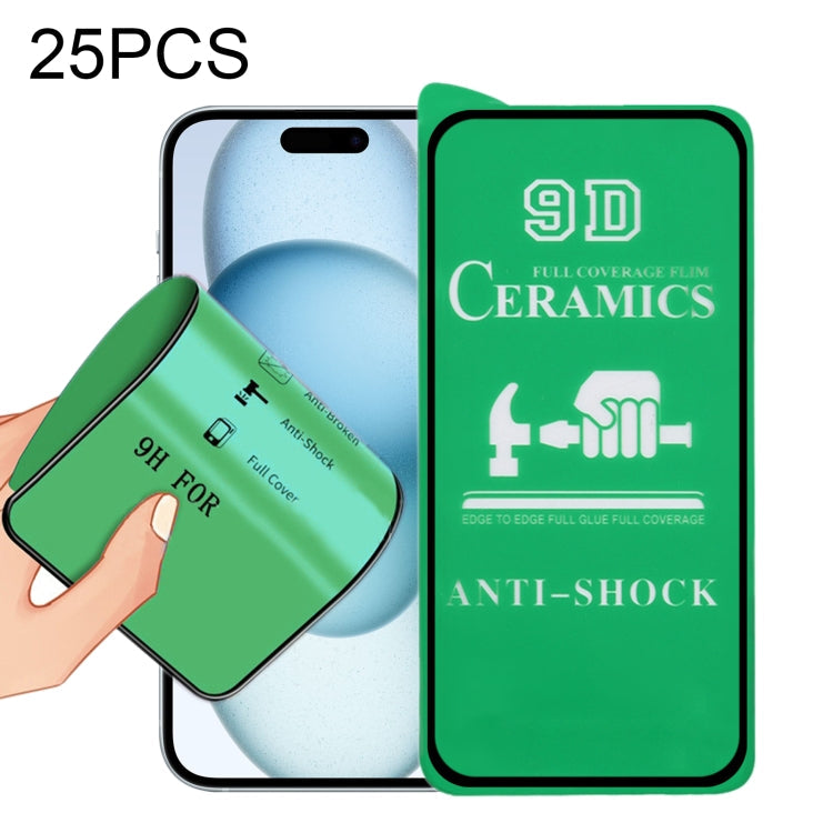 25pcs 9D Full Screen Full Glue Ceramic Film