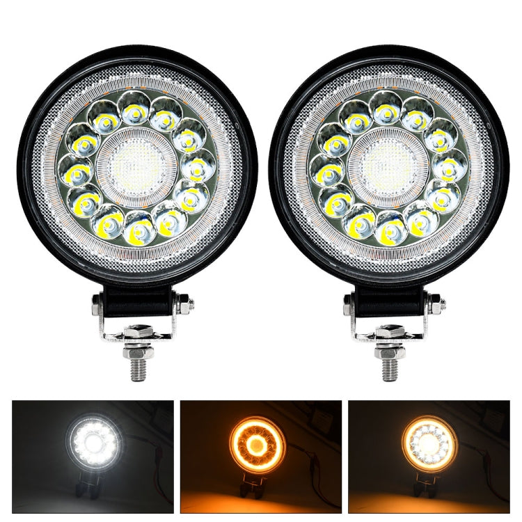 E10 1 Pair 4 inch Round Double Circle Angel Eye Work Light ÎҵÄÉ̵ê