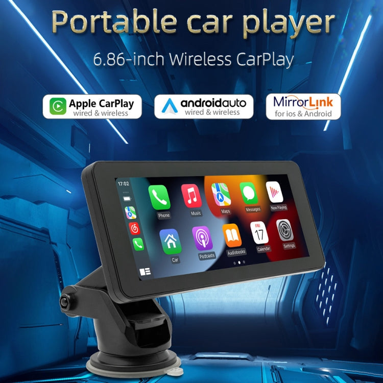 B5368 Portable Car MP5 Player 6.86 inch Wireless CarPlay, Support Mobile Phone Interconnection ÎҵÄÉ̵ê