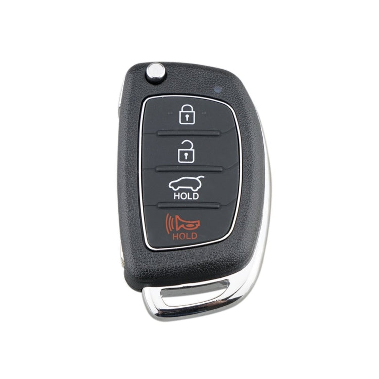 For Hyundai 4-button Folding Car Key Shell with Metal Edge Solaris ix35 ix4 Santa ÎҵÄÉ̵ê