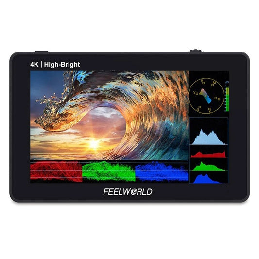 FEELWORLD F6 PLUSX 5.5 inch High Bright 1600nit Touch Screen DSLR Camera Field Monitor IPS FHD1920x1080 4K HDMI