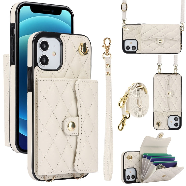 Crossbody Rhombic Horizontal Wallet Leather Phone Case, Series 6