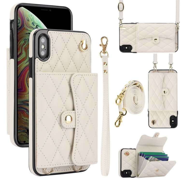 Crossbody Rhombic Horizontal Wallet Leather Phone Case, Series 3