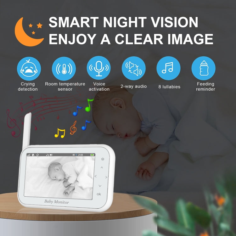 ABM201 4.5 inch Wireless Video Night Vision Baby Monitor Security Camera