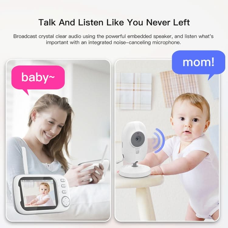 ABM600 3.5 inch Wireless Video Night Vision Baby Monitor Security Camera-Reluova