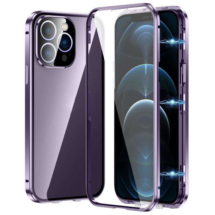 Magnetic Double-buckle HD Tempered Glass Phone Case, Series 1