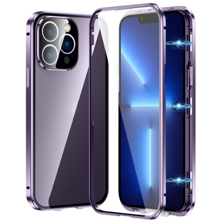 Magnetic Double-buckle HD Tempered Glass Phone Case, Series 1