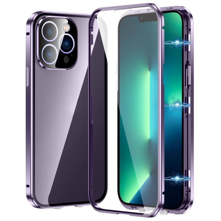 Magnetic Double-buckle HD Tempered Glass Phone Case, Series 3