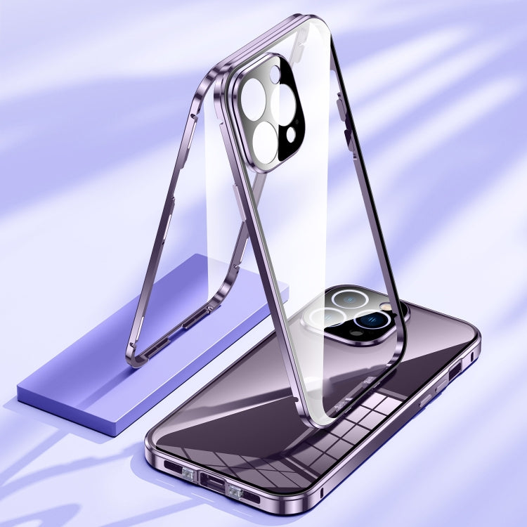 Magnetic Double-buckle HD Tempered Glass Phone Case, Series 2