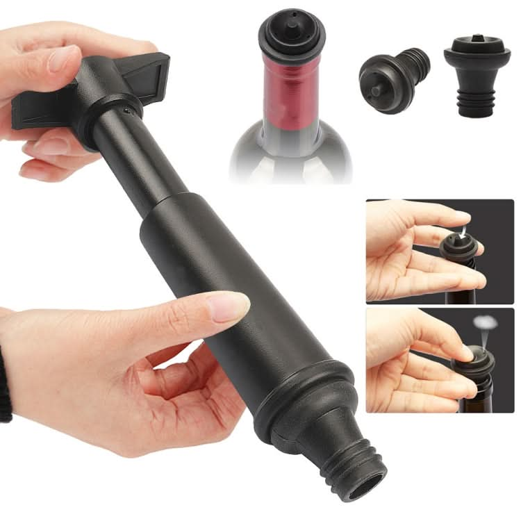 Red Wine Vacuum Pump Freshener Silicone Wine Stopper Set Reluova