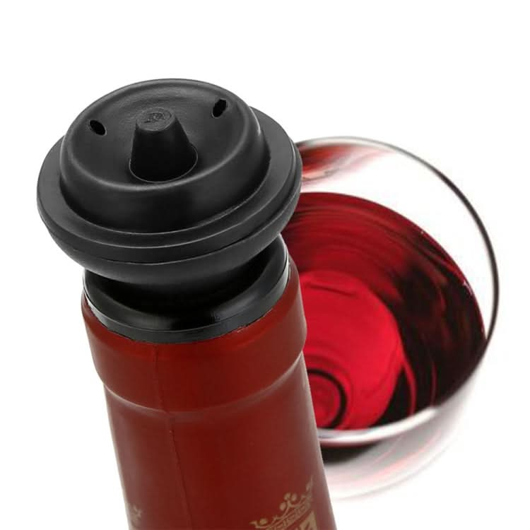 Red Wine Vacuum Pump Freshener Silicone Wine Stopper Set