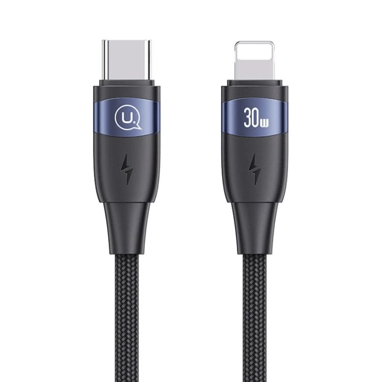 USAMS US-SJ634 U85 1.2m Type-C to 8 Pin PD30W Aluminum Alloy Fast Charging & Data Cable