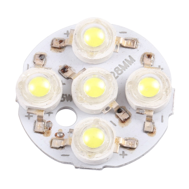 5W 5 LEDs Module Lamp Ceiling Lighting Source 28mm, DC15V