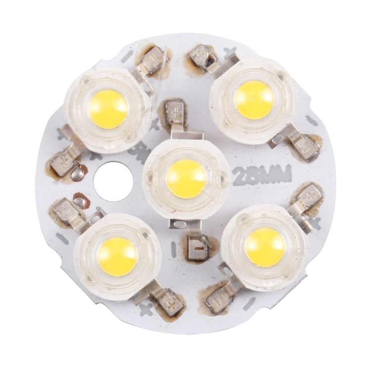 5W 5 LEDs Module Lamp Ceiling Lighting Source 28mm, DC15V