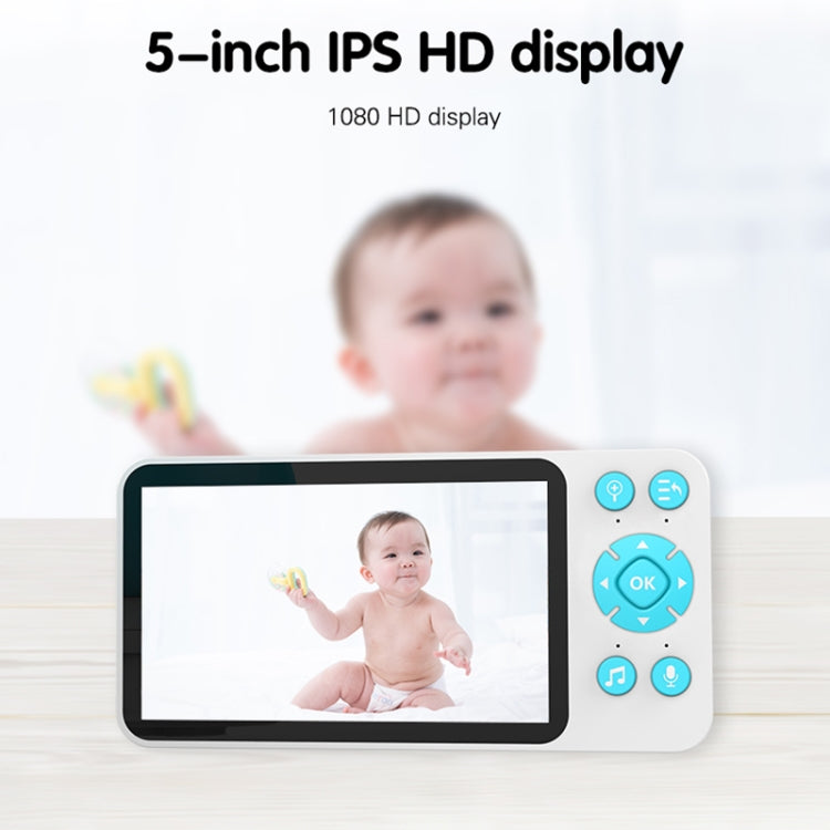 YE9-C1 5 inch Dual Mode 2.4G + 915M Video Night Vision Baby Monitor Security Camera