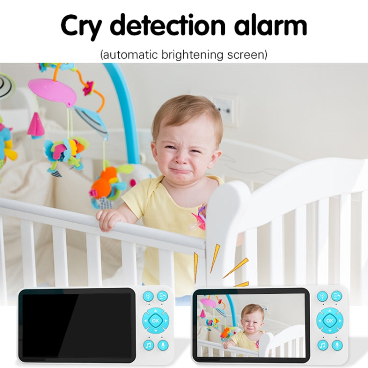 YE9-C1 5 inch Dual Mode 2.4G + 915M Video Night Vision Baby Monitor Security Camera