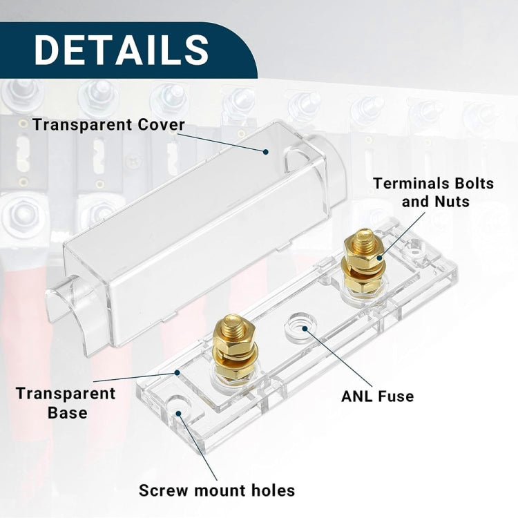 3 in 1 ANL Car Audio Modified Fuse Holder with 200A Fuse-Reluova