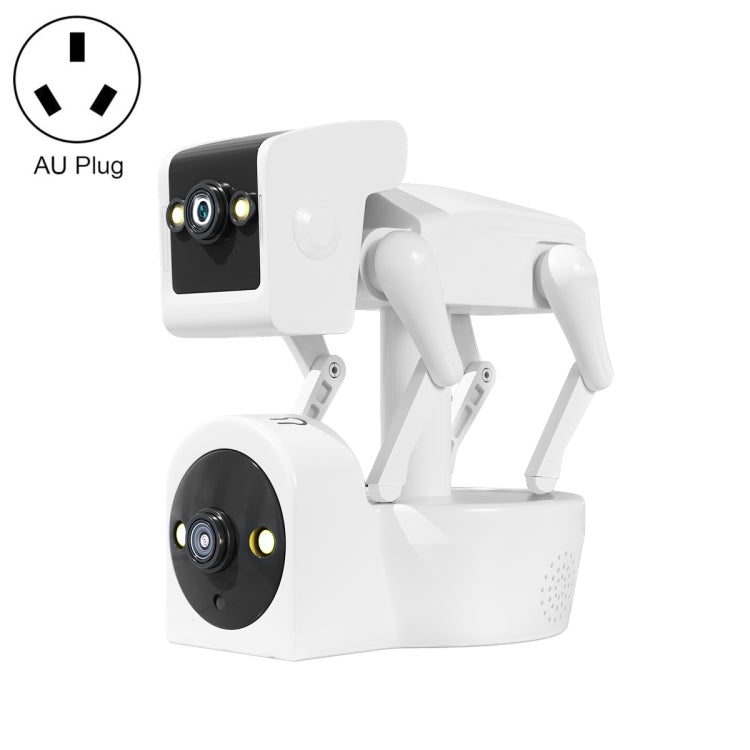 ESCAM PT212 4MP Dual Lens Robot Dog WiFi Camera Supports Cloud Storage/Two-way Audio/Night Vision Reluova