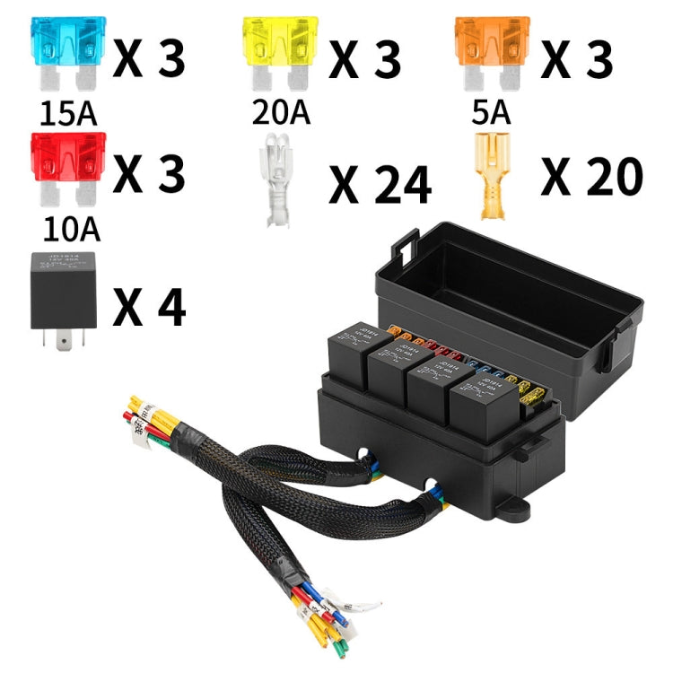 Car Modified 12 Slots Relay Fuse Box with Cable ÎҵÄÉ̵ê