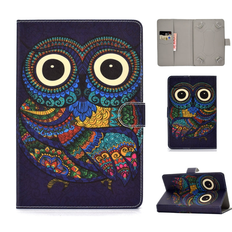 Universal Colored Drawing Pattern Horizontal Flip PU Leather Case with Holder & Card Slots My Store