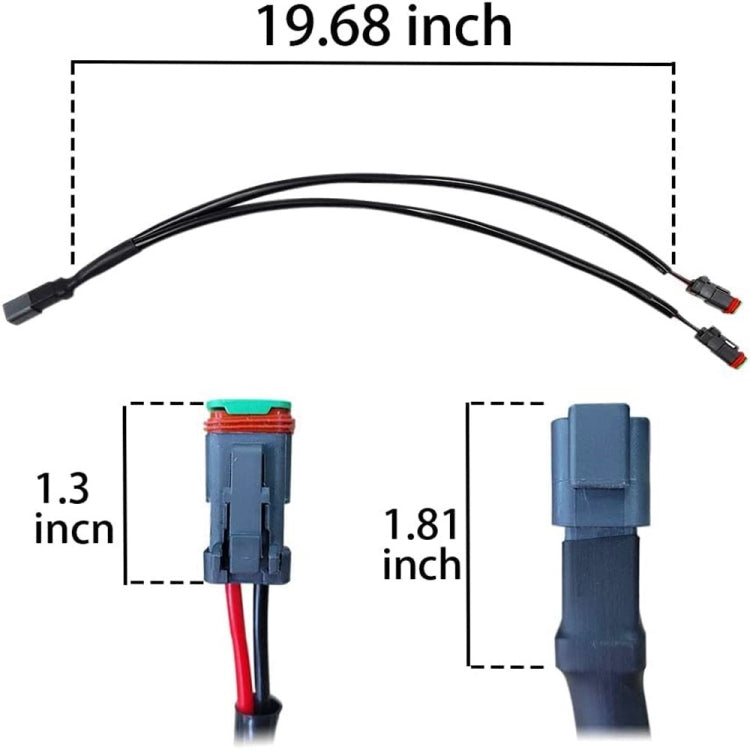 2pcs IP67 Waterproof DT Female Connector Socket Adapter-Reluova