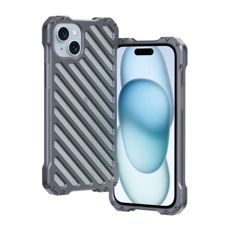 R-JUST RJ-50 Hollow Breathable Armor Metal Phone Case