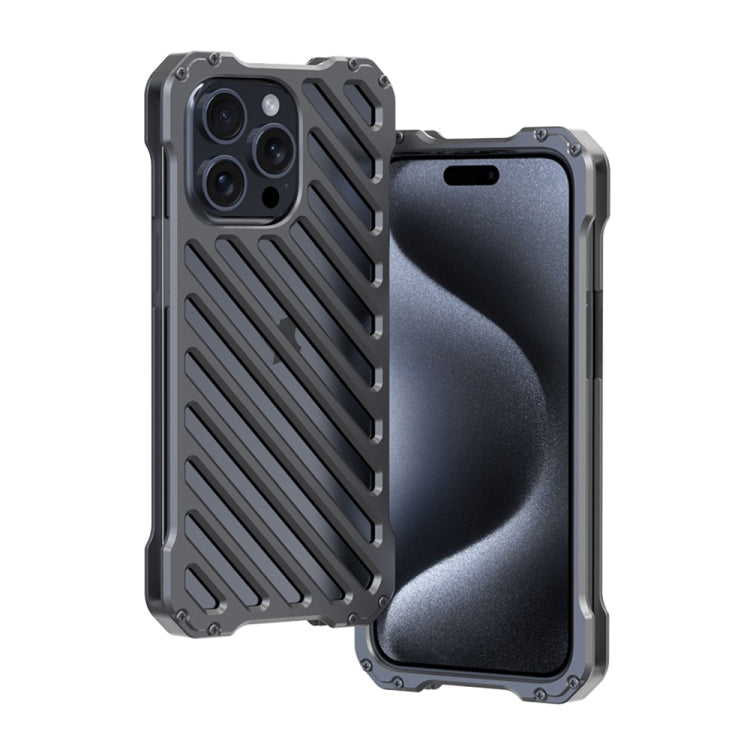 R-JUST RJ-50 Hollow Breathable Armor Metal Phone Case