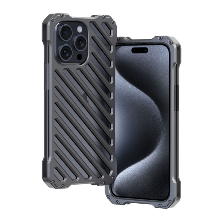 R-JUST RJ-50 Hollow Breathable Armor Metal Phone Case