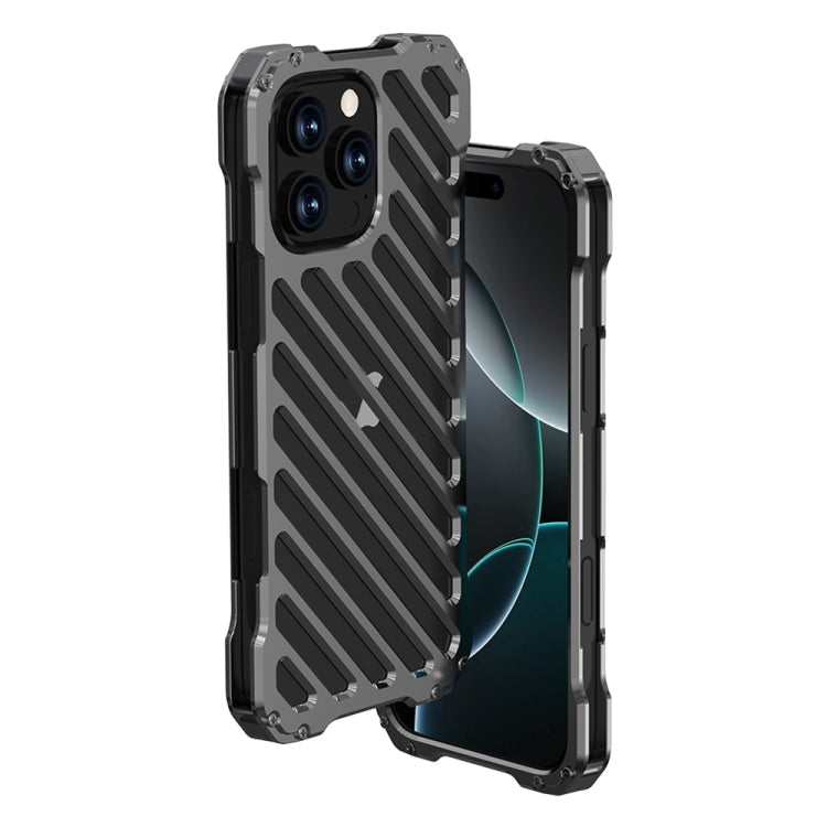 R-JUST RJ-50 Hollow Breathable Armor Metal Phone Case