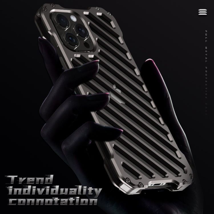 R-JUST RJ-50 Hollow Breathable Armor Metal Phone Case