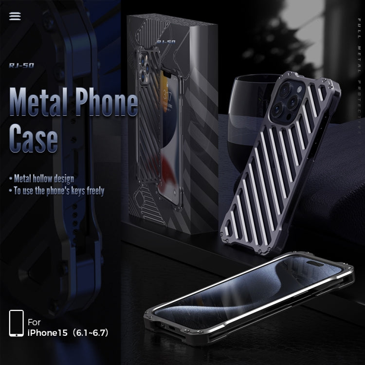 R-JUST RJ-50 Hollow Breathable Armor Metal Phone Case