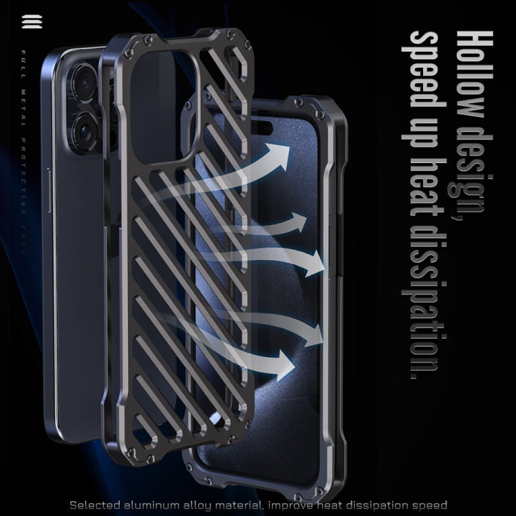 R-JUST RJ-50 Hollow Breathable Armor Metal Phone Case