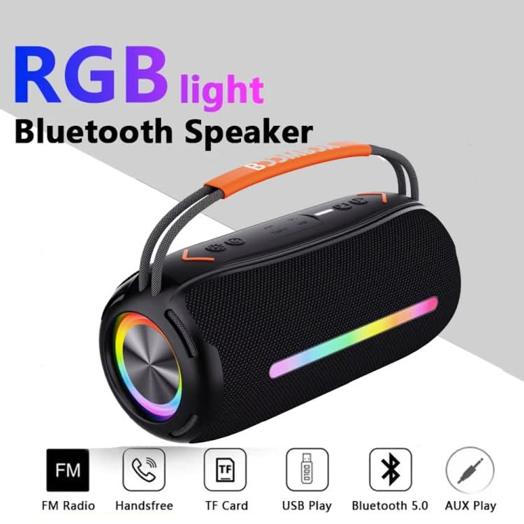 T&G X360 20W RGB Colorful Bluetooth Speaker Portable Outdoor 3D Stereo Speaker