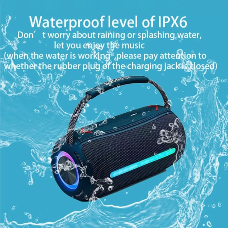 T&G X360 20W RGB Colorful Bluetooth Speaker Portable Outdoor 3D Stereo Speaker