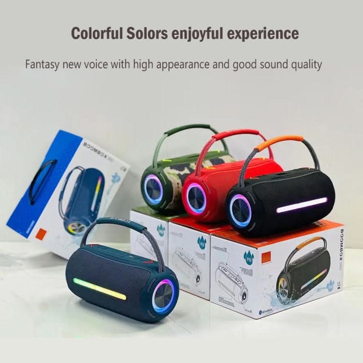 T&G X360 20W RGB Colorful Bluetooth Speaker Portable Outdoor 3D Stereo Speaker