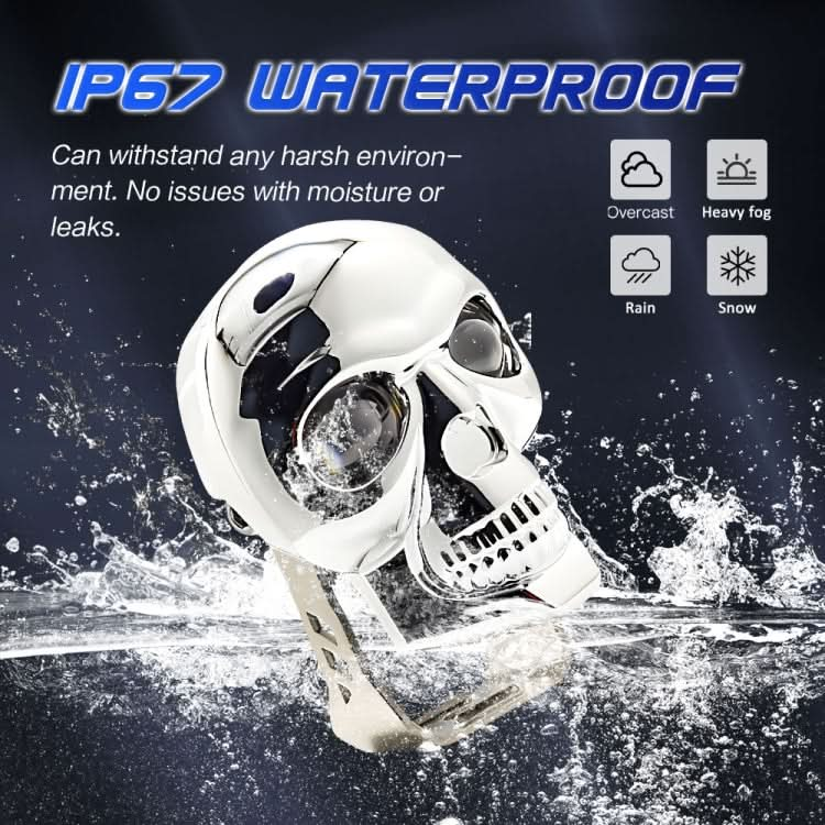 26W 3000LM Car Motorcycle IP68 Waterproof Skull Style Spotlight ÎҵÄÉ̵ê