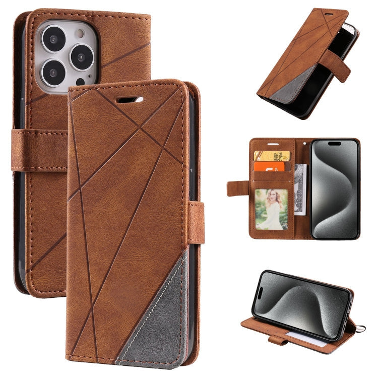 Skin Feel Splicing Leather Phone Case, Series 2