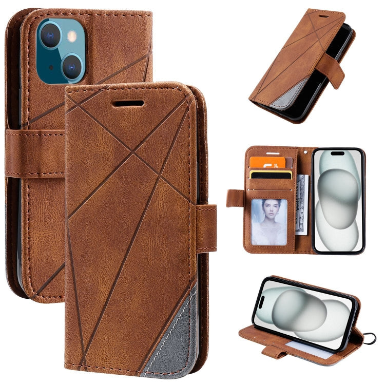 Skin Feel Splicing Leather Phone Case, Series 1