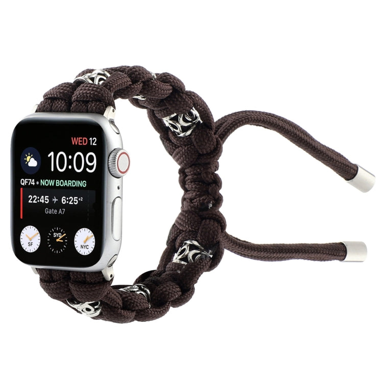 Silk Silver Beads Braided Watch Band, Series 3